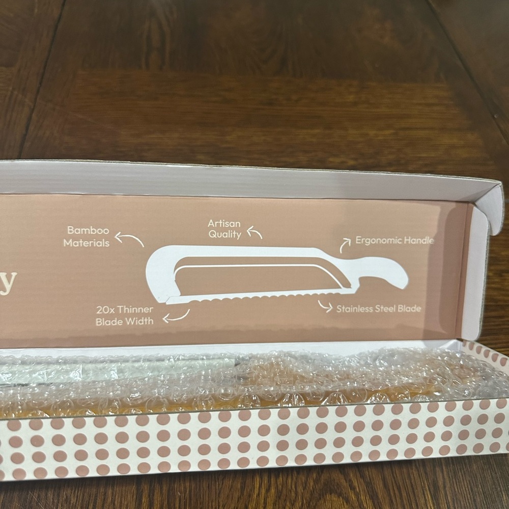 Earthly Bliss Breadly™ Bread Bow Knife – Reversible Serrated Blade (new in box) - Picture 3 of 6
